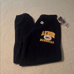 Vintage Russell Athletic 
University of AkronBaseball sweatpants NWT
